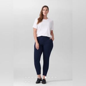 Universal Standard Moro Pocket Signature Ponte Pants Navy Blue Small Size 14 16